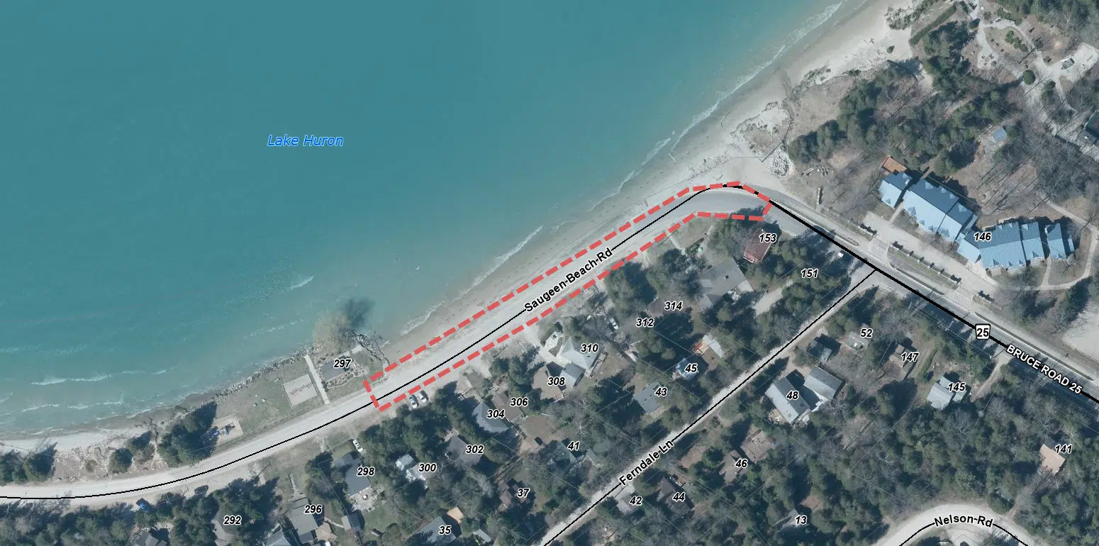 Work Begins On Port Elgin's Saugeen Beach Road