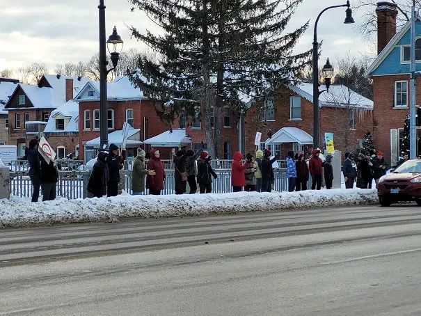 Bill 23 Protest Held In Owen Sound