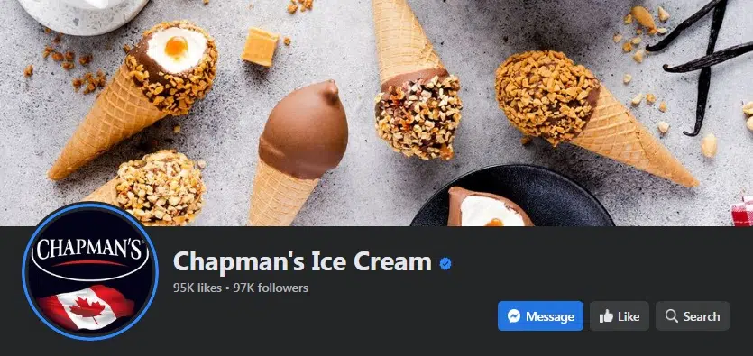 Chapman's Ice Cream Warns of Facebook Scammers Impersonating Company