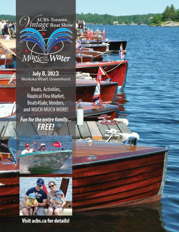 Antique and Classic Boat Show Happens July 8th in Gravenhurst