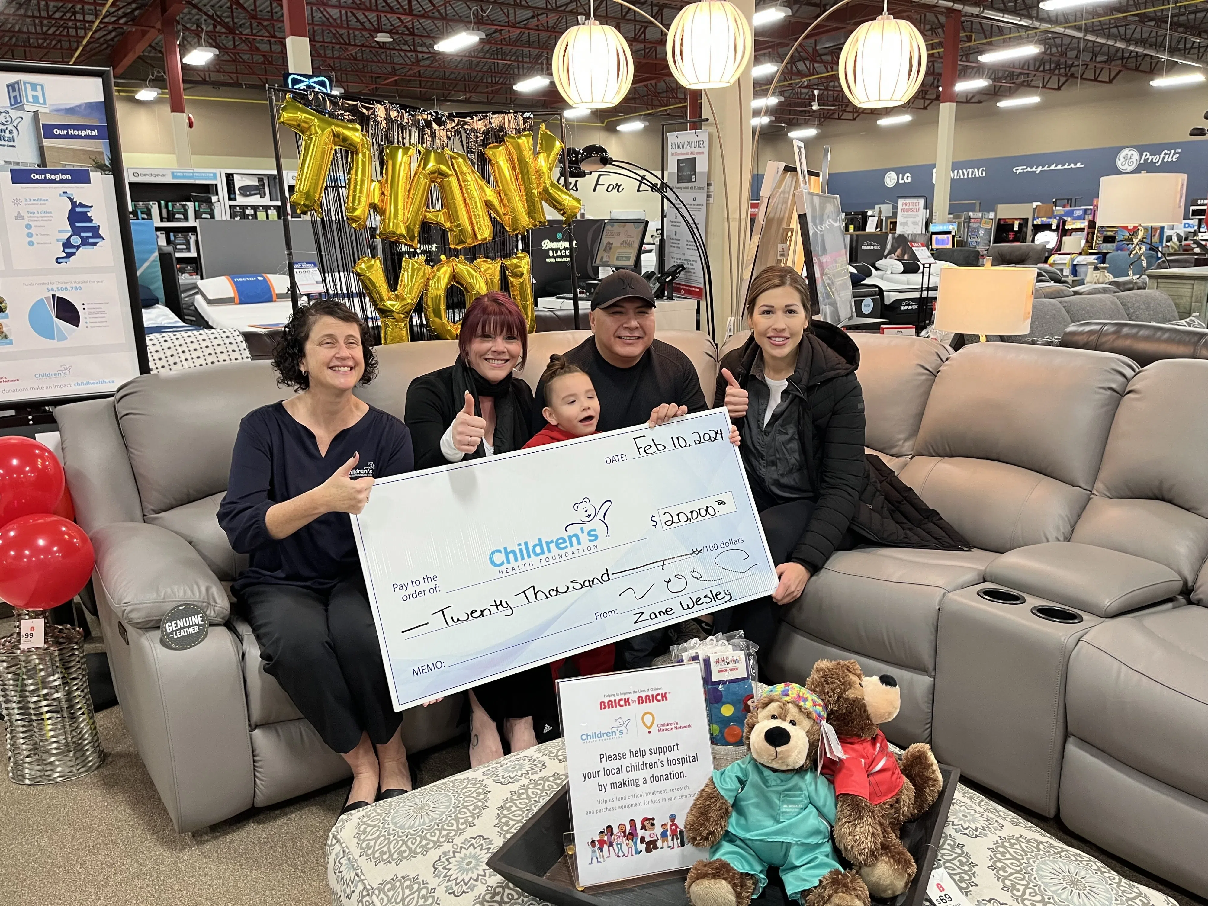 Local Business Owner Donates $20K To Children's Miracle Network