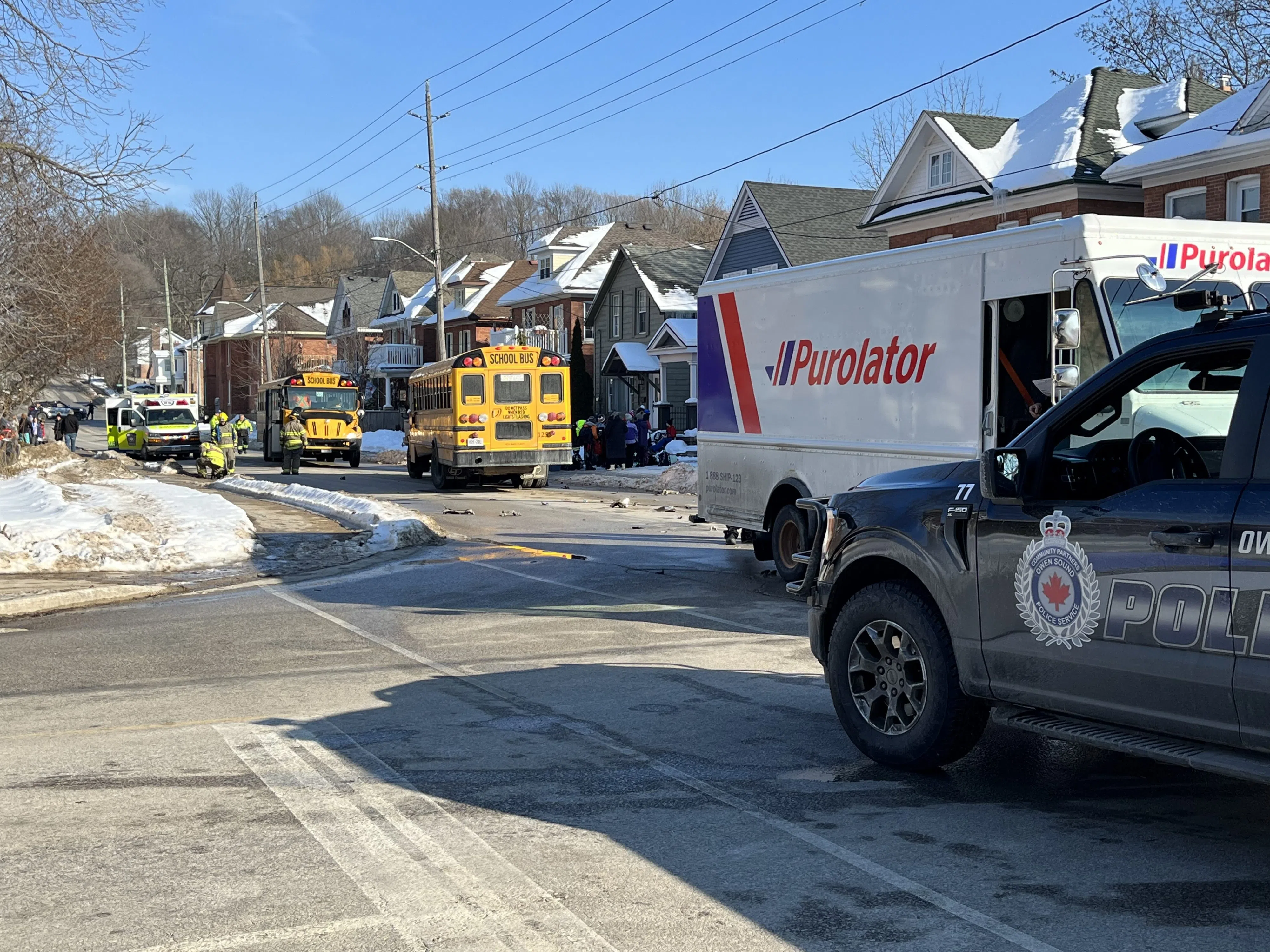 Collision In Downtown Owen Sound