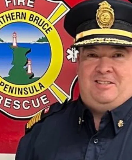 Northern Bruce Peninsula Fire Chief Awarded For 25 Years Of Service