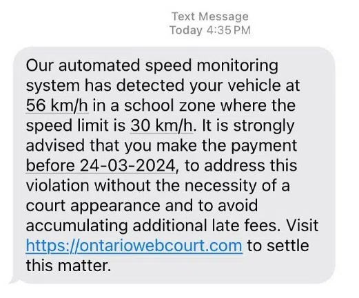 Saugeen Shores Police Warn About Speed Trap Licence Plate Scam Saugeen Shores Police Warn About Speed Trap Licence Plate Scam