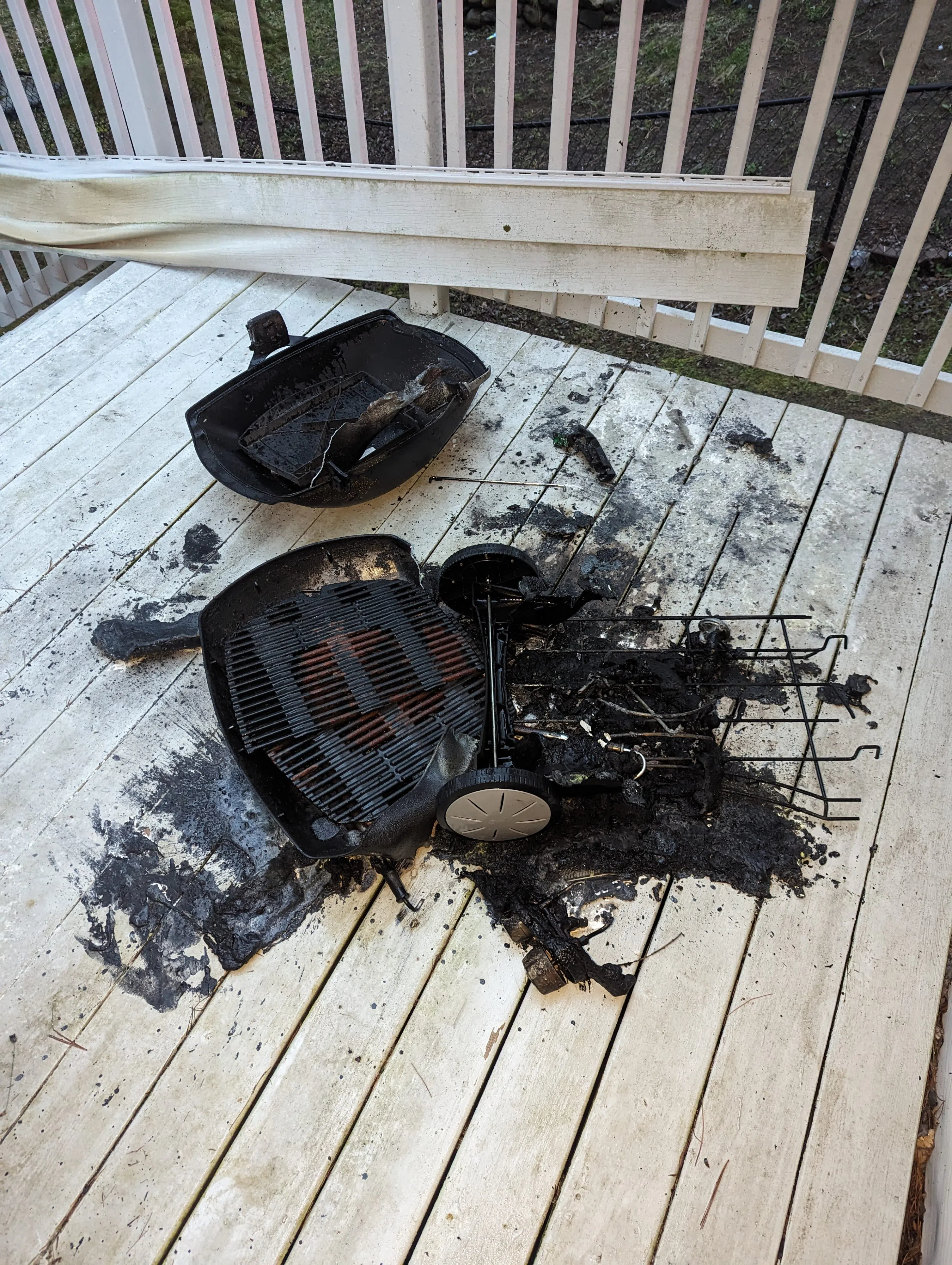 Barbecue Fire Extinguished Before Spreading to Home in Huntsville