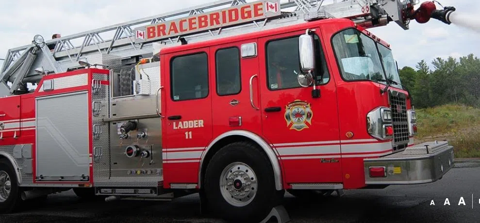 Bracebridge Fire responds to tanker fire on Highway 11