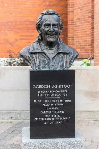 Orillia Now Has A Street Honouring Gordon Lightfoot.