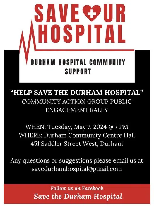 Local Group Planning Durham Hospital Changes Meetings & Protests