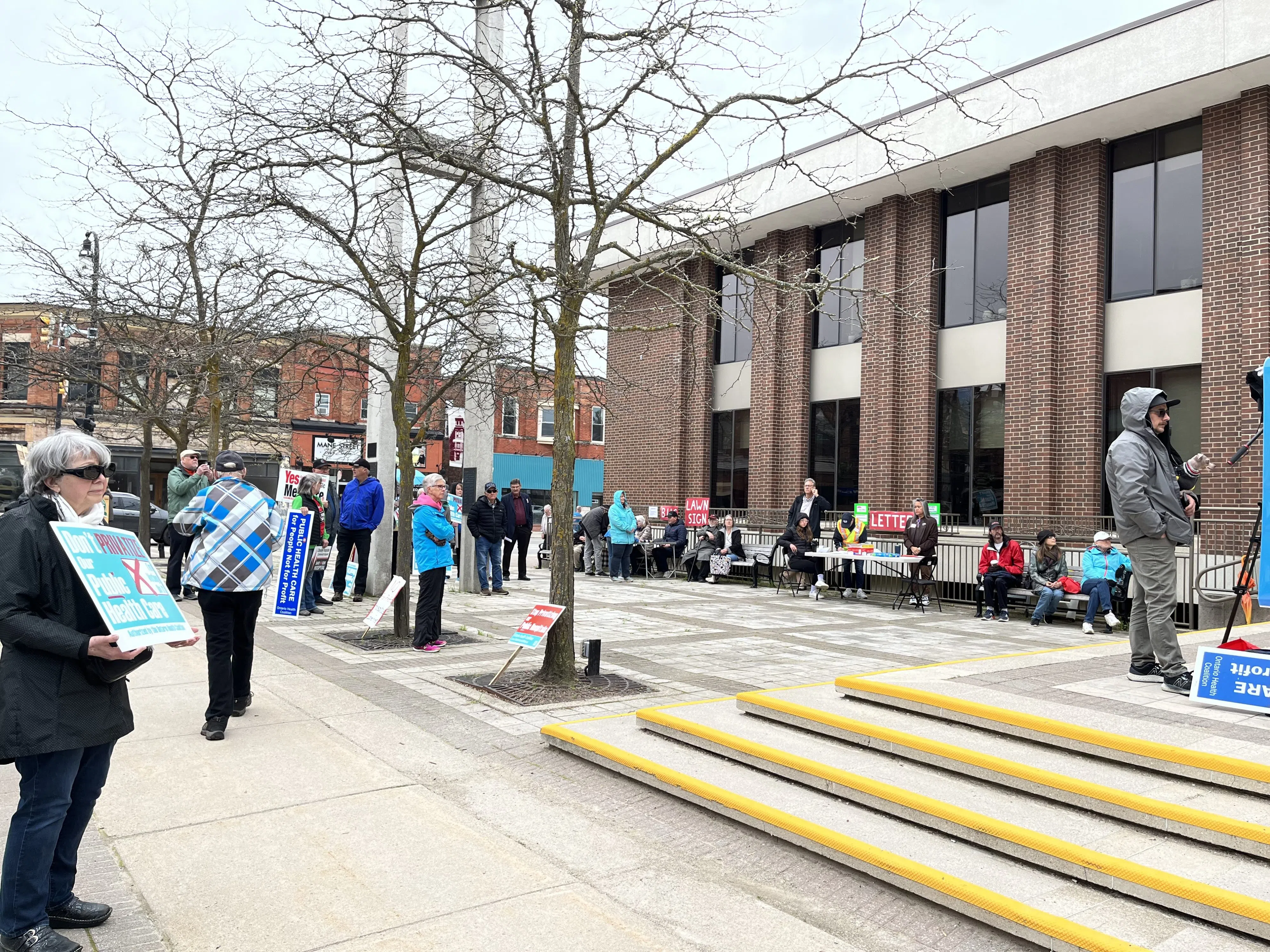Protest Held In Owen Sound Against Durham Hospital Cuts