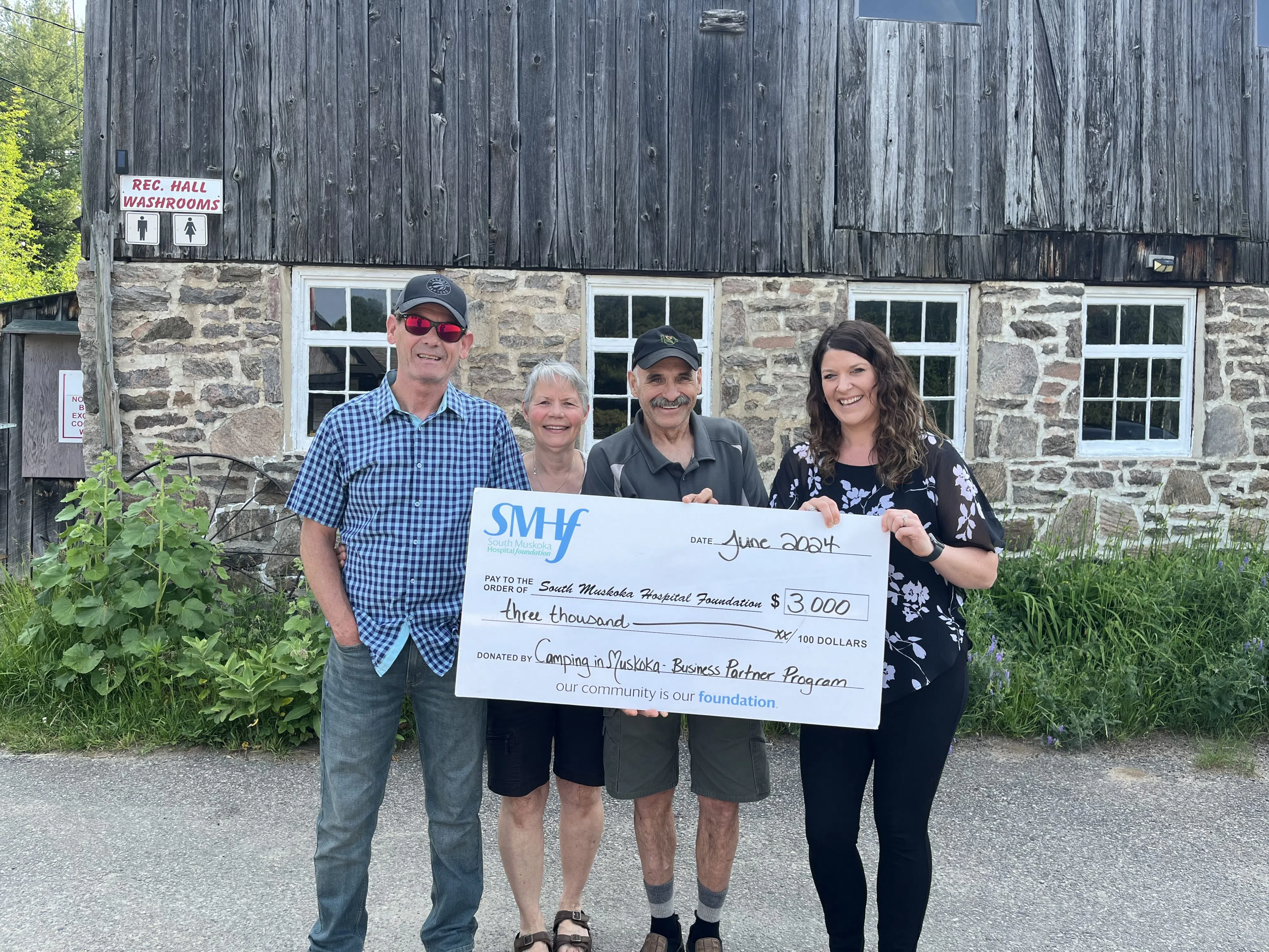 Camping in Muskoka is supporting local health care