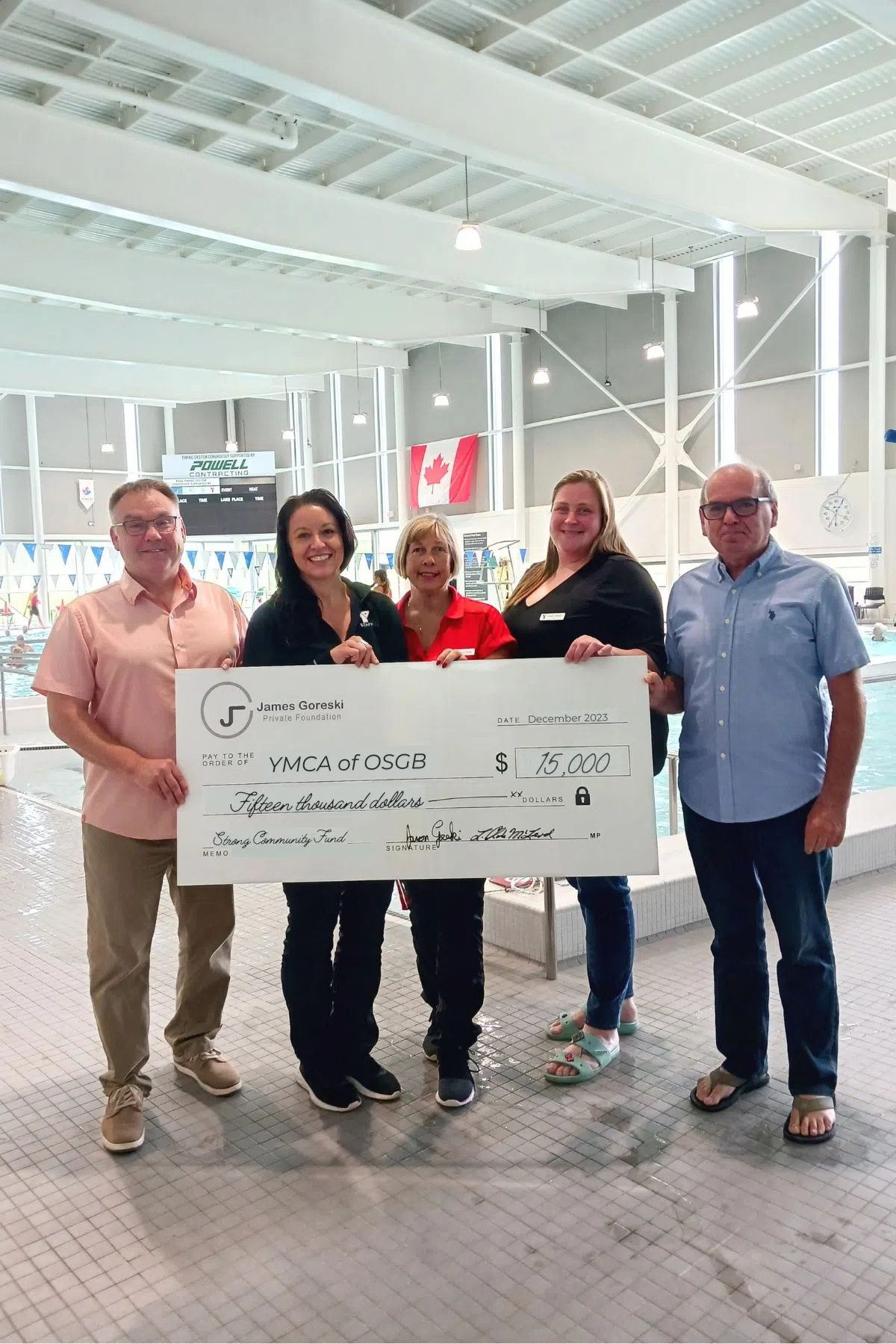 YMCA Owen Sound Grey Bruce Receives $15K Community Grant