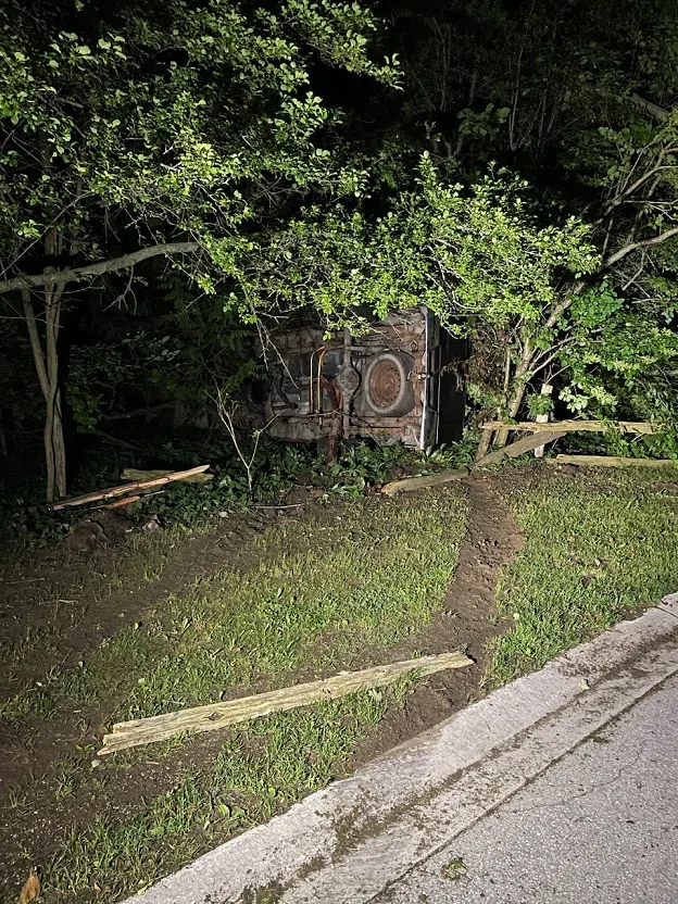 Saugeen Shores Driver Charged After Hitting Trees, Rolling Truck