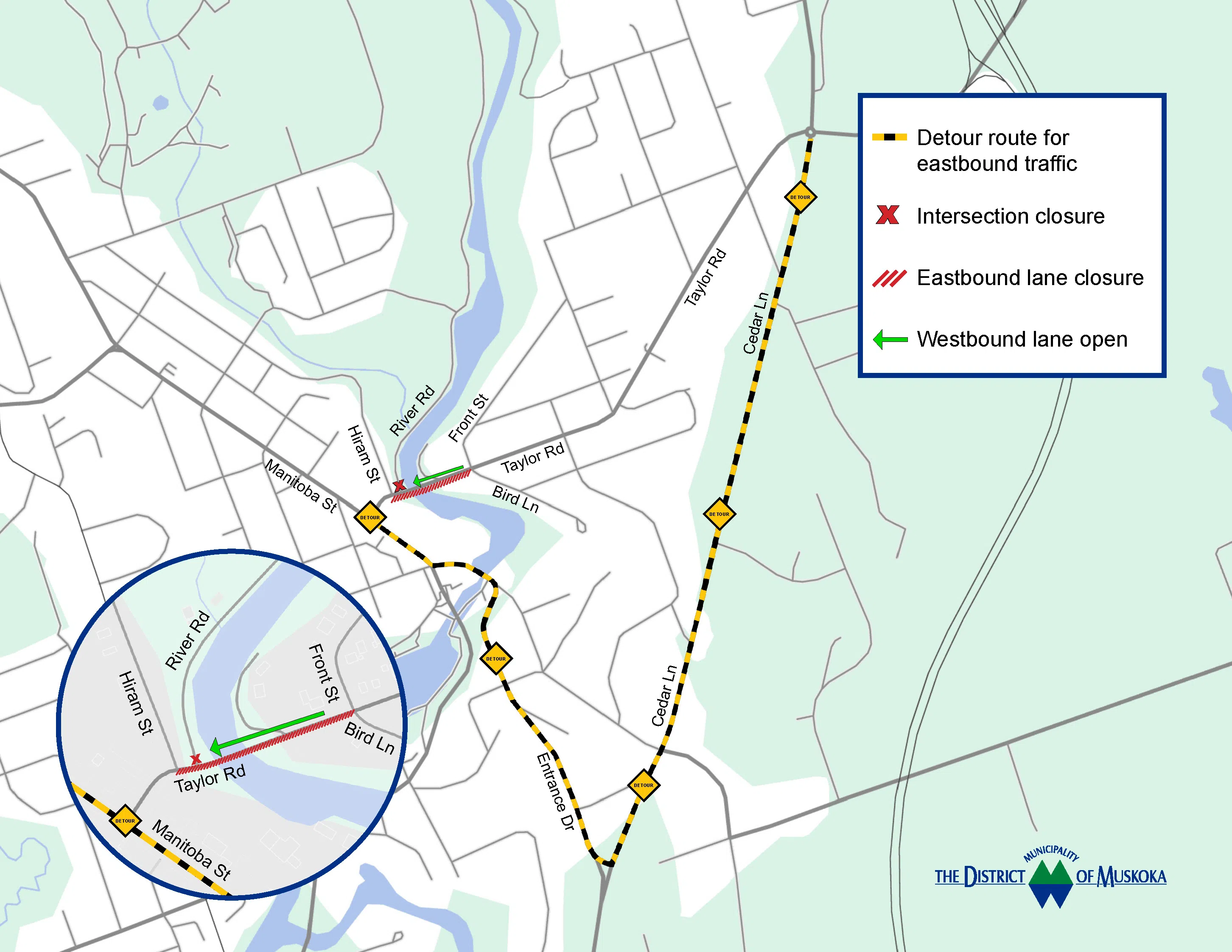 Get Ready For 2nd Taylor Road Full Closure Between Front and Hiram Streets (July 22-24)