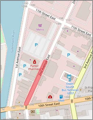 Planned Traffic Disruptions In Downtown Owen Sound This Week