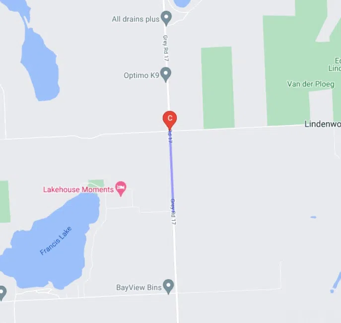 Grey Road 17 Re-Opened Near Francis Lake Following Collision