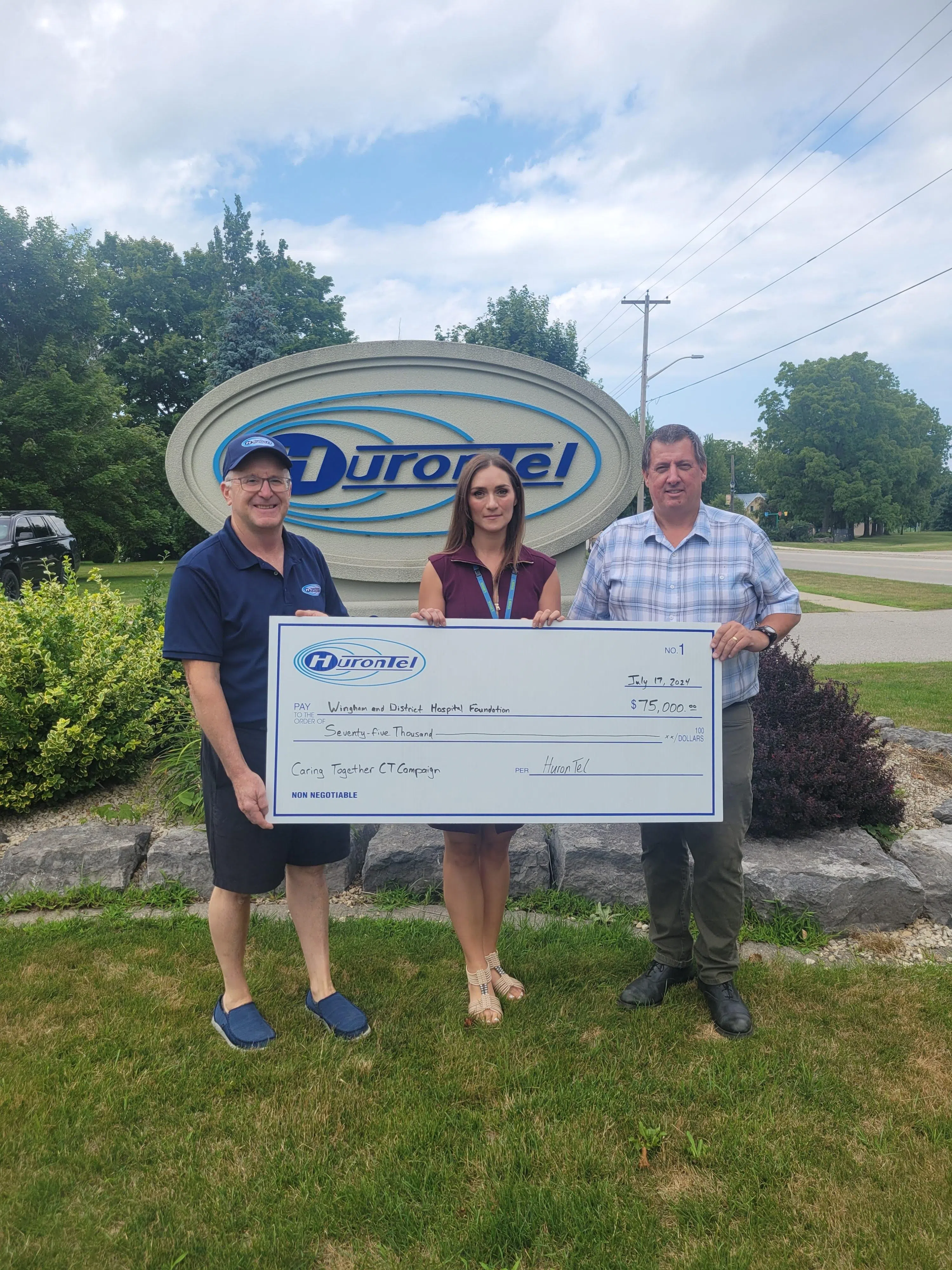 HuronTel Donates To Wingham Hospital CT Scanner Fundraiser