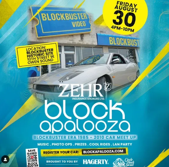 Owen Sound Old Blockbuster Parking Lot Party & Car Show Friday
