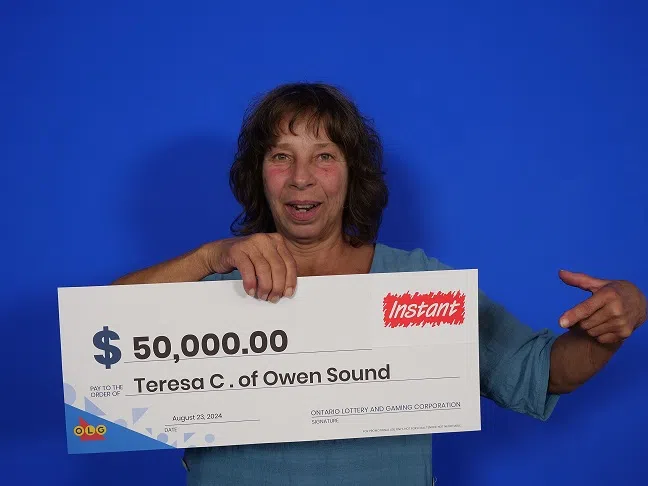 Owen Sound Woman Wins $50,000 Lottery Prize