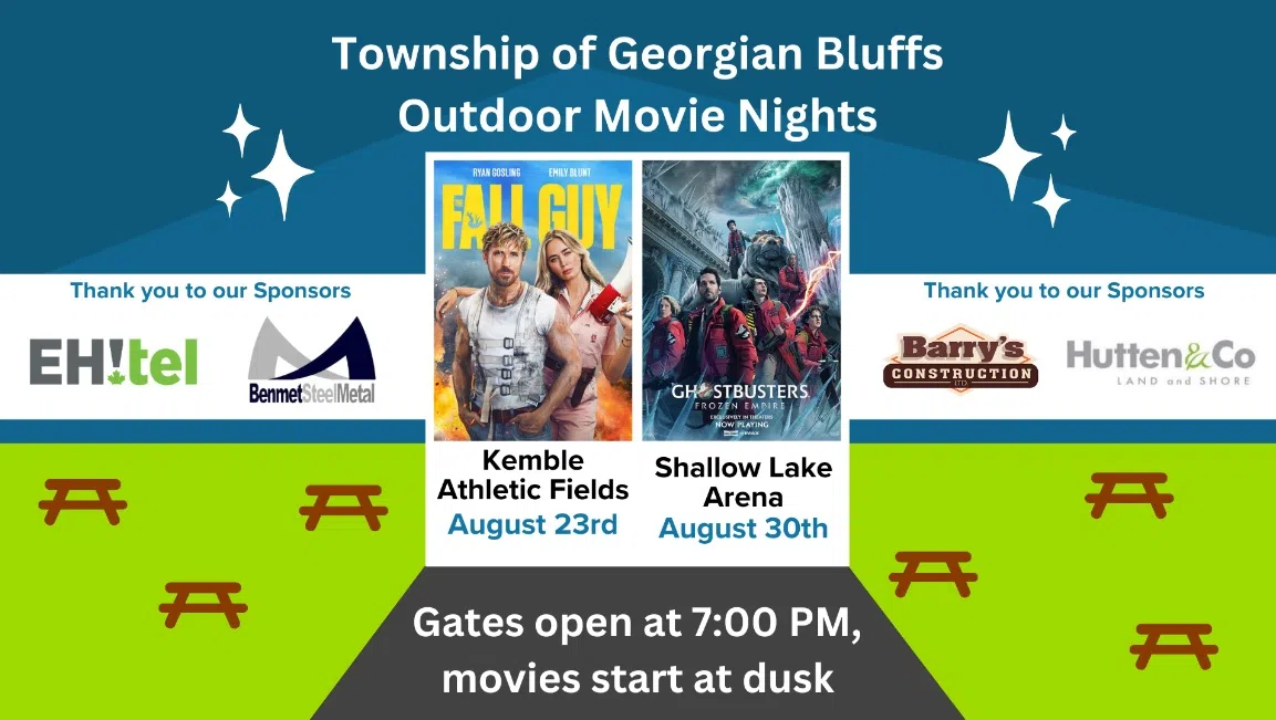 Georgian Bluffs Offers Two Movie Nights