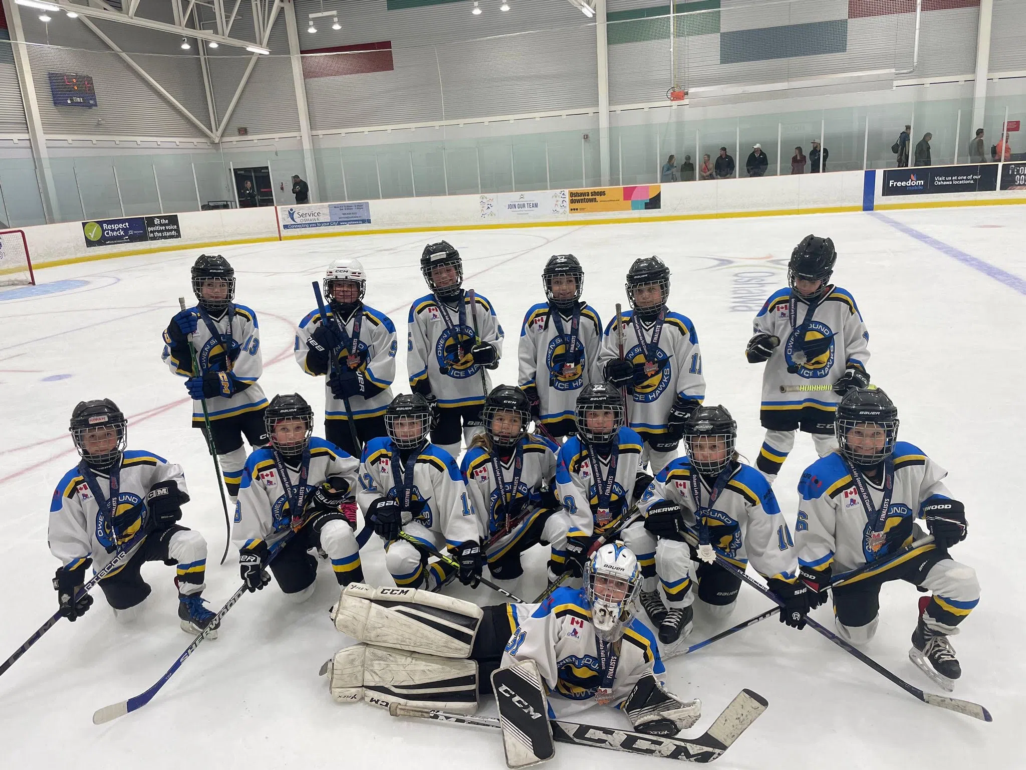 Owen Sound U11B Ice Hawks Take Silver At Oshawa Tournament