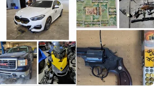 Two South Bruce Men Arrested After Chase On Farm , OPP Seize $123k In Stolen Goods, Weapons, Cash