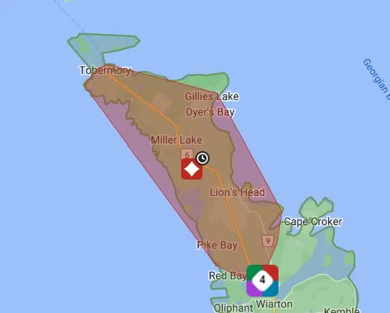 Planned Power Outage On Bruce Peninsula Sunday