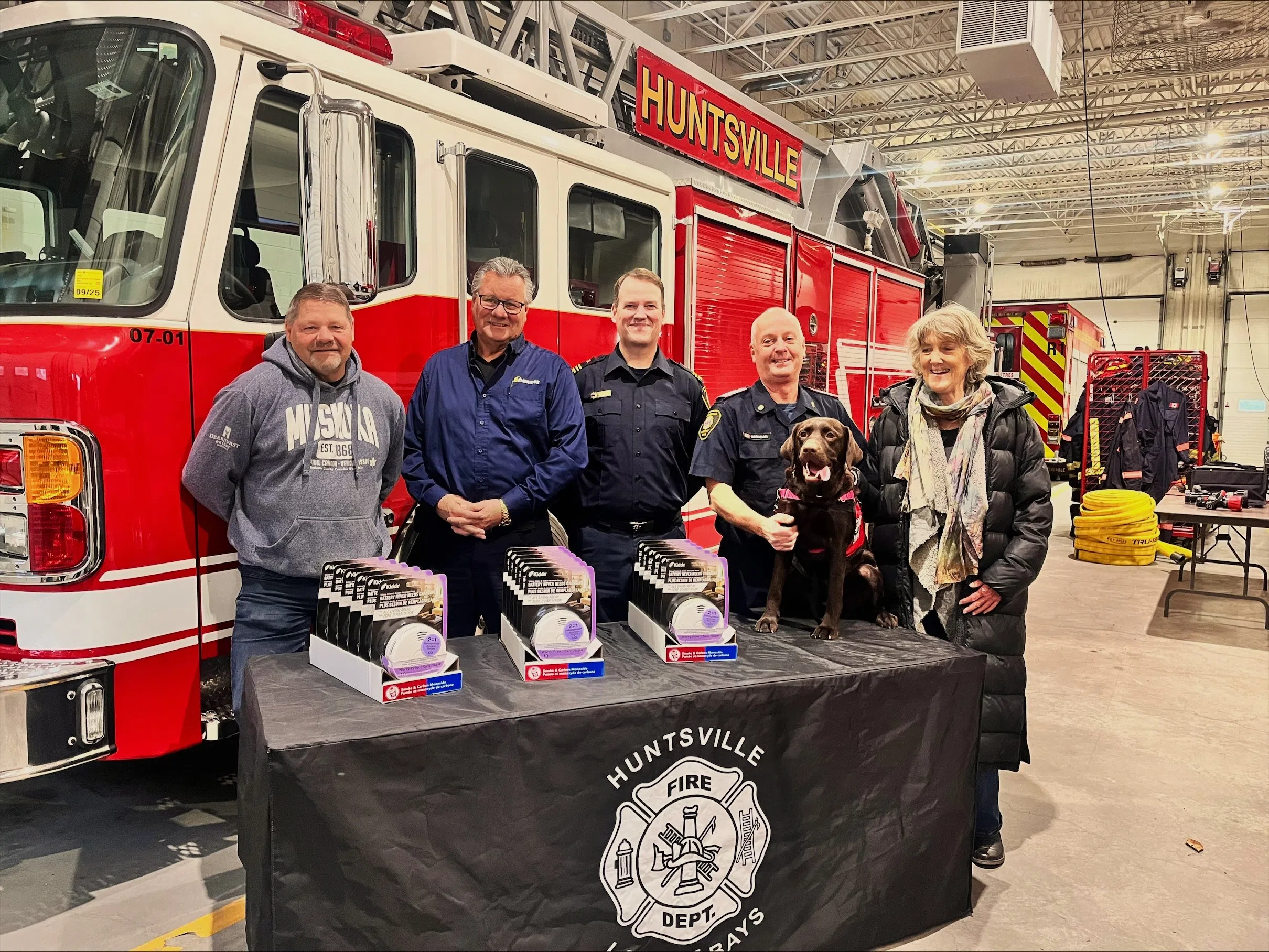 Enbridge Gas teams up with Huntsville/Lake of Bays Fire Department to Reduce Fire and Carbon Monoxide Deaths through Safe Community Project Zero