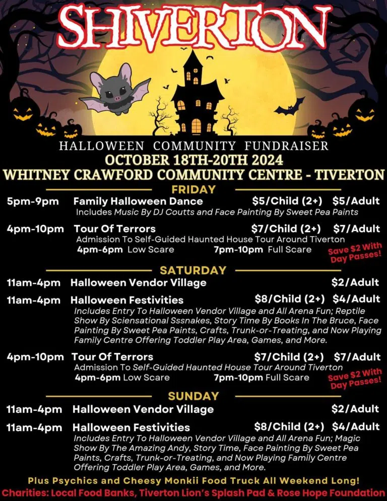 'Shiverton' Halloween Community Fundrasier In Tiverton This Weekend