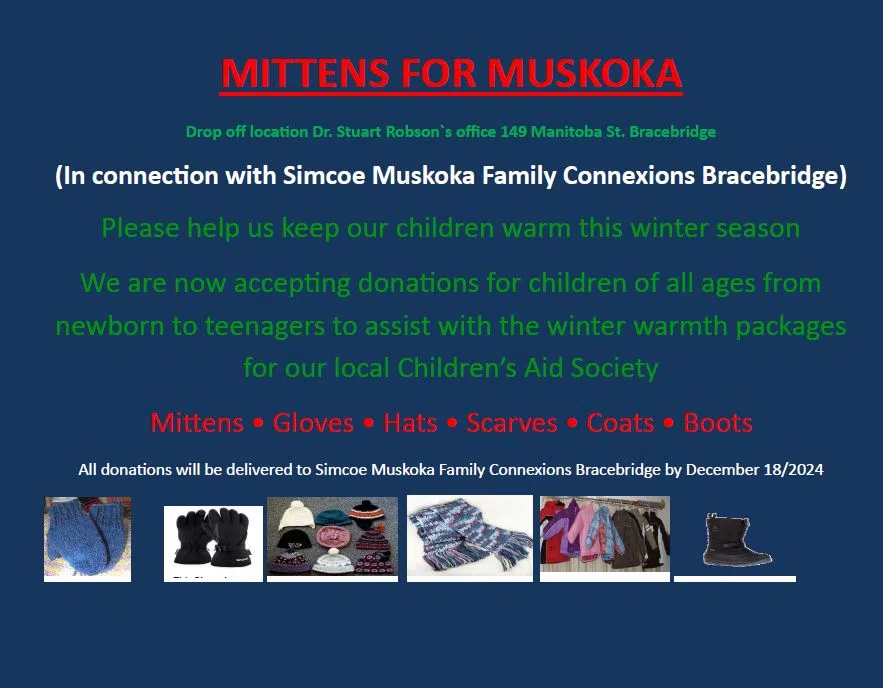 'Mittens for Muskoka' effort gathering winter clothing donations for area children & teens