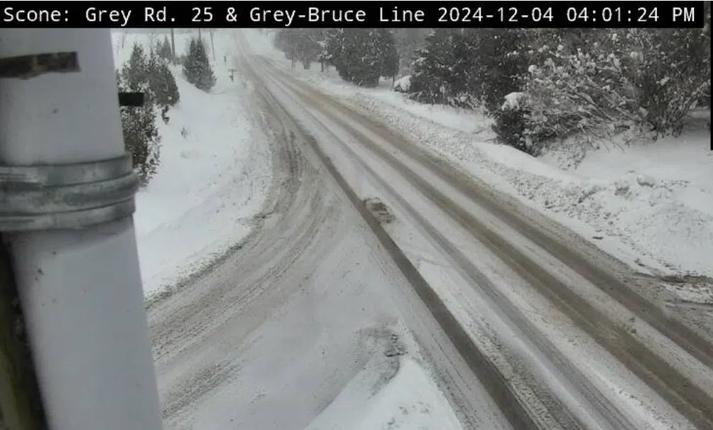 Grey Bruce OPP Advise Caution On Winter Roads As More Vehicles Are Ending Up In Ditches
