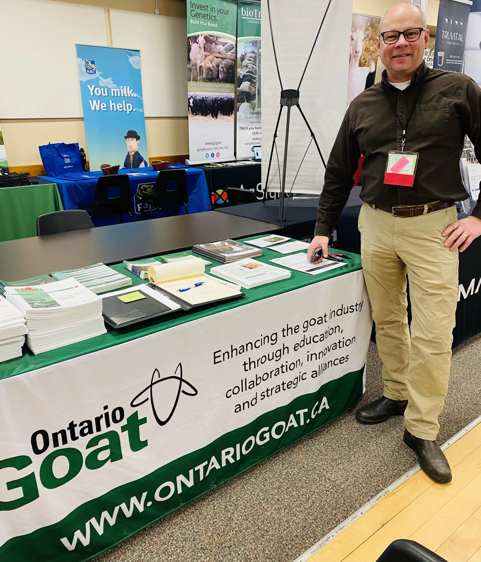 Goat Day at Grey Bruce Farmers Week. Interview with General Manager Jim Millington of Ontario Goat