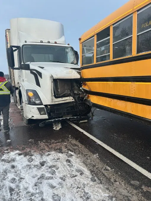 No Injuries in Orillia Area School Bus Collision.