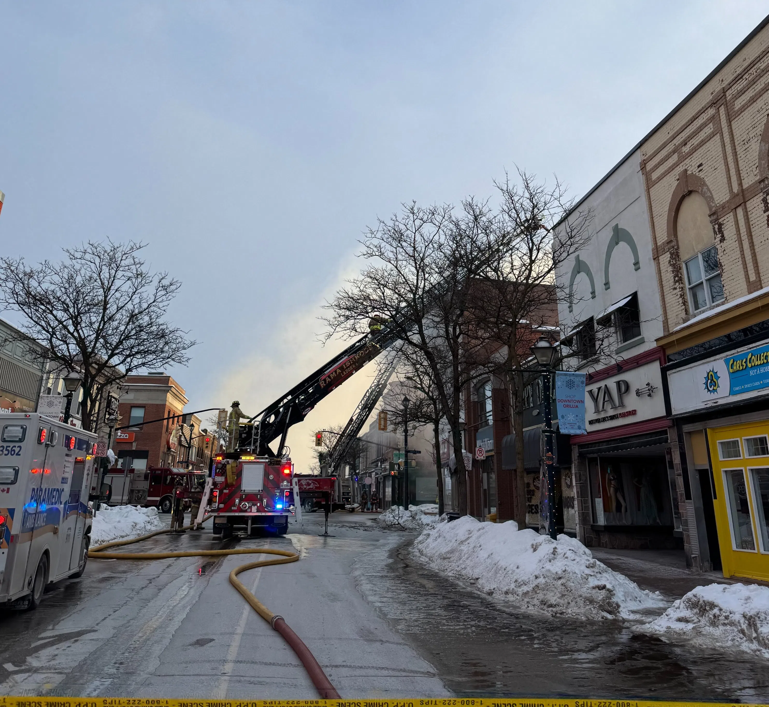 Fire Crews Battle Major Structure Blaze in Orillia