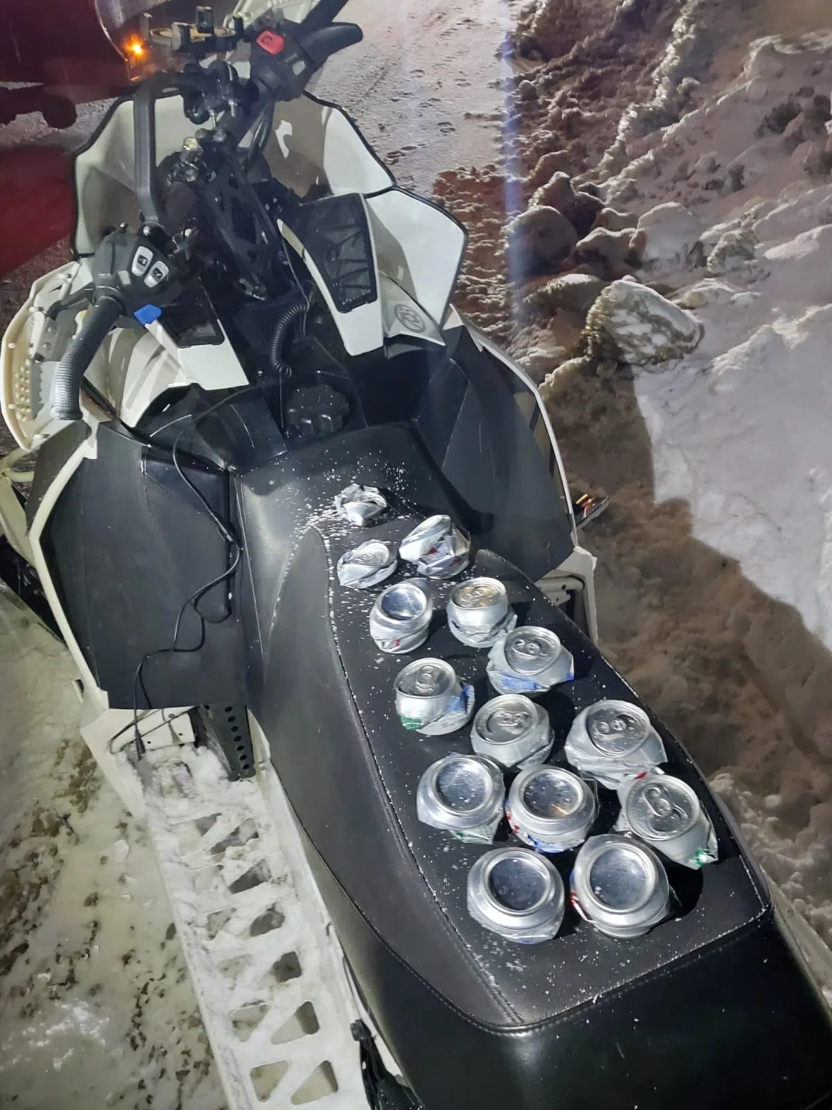 Snowmobiler Arrested in Midland