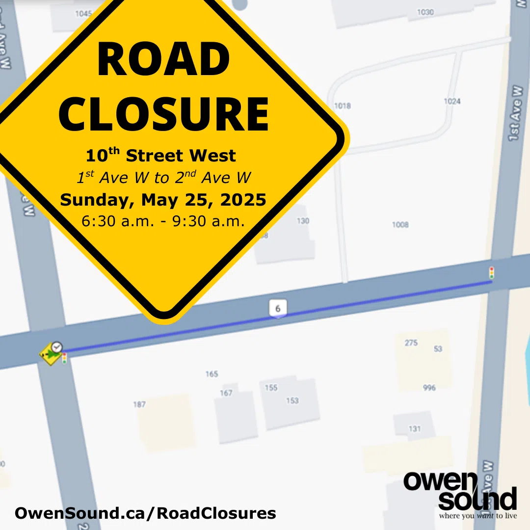 Owen Sound Temporarily Closes 10th Street West For Tree Removal