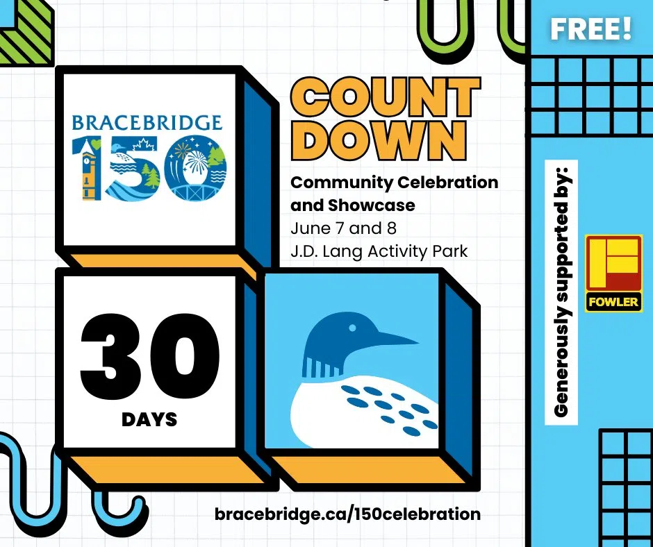 Schedule of events announced for Bracebridge 150 Community Celebration and Showcase