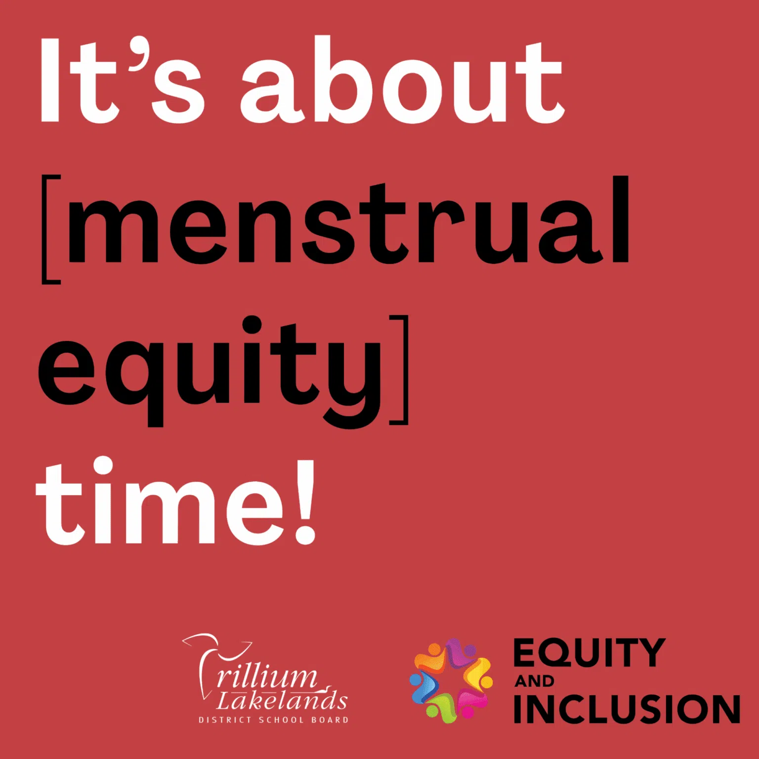 TLDSB promotes menstrual equity during the month of May