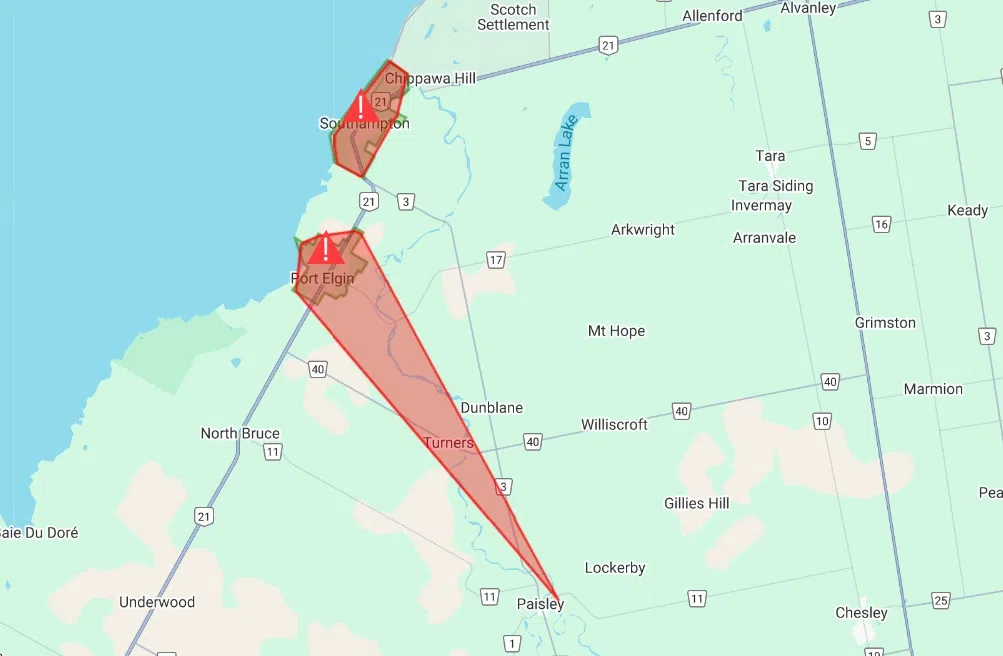 Power Outages in Saugeen Shores Area