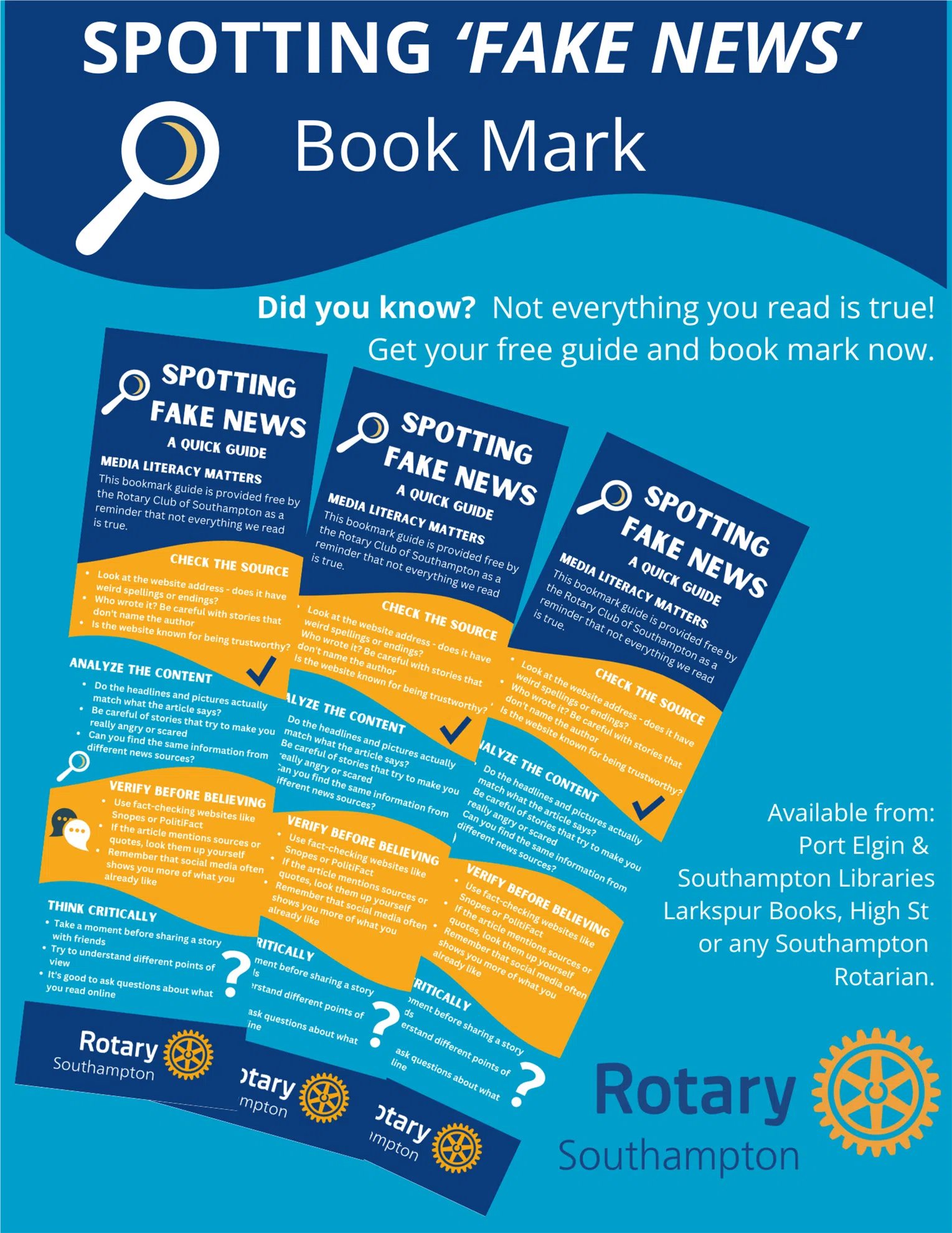 Southampton Rotary Helps Spot Misinformation Online