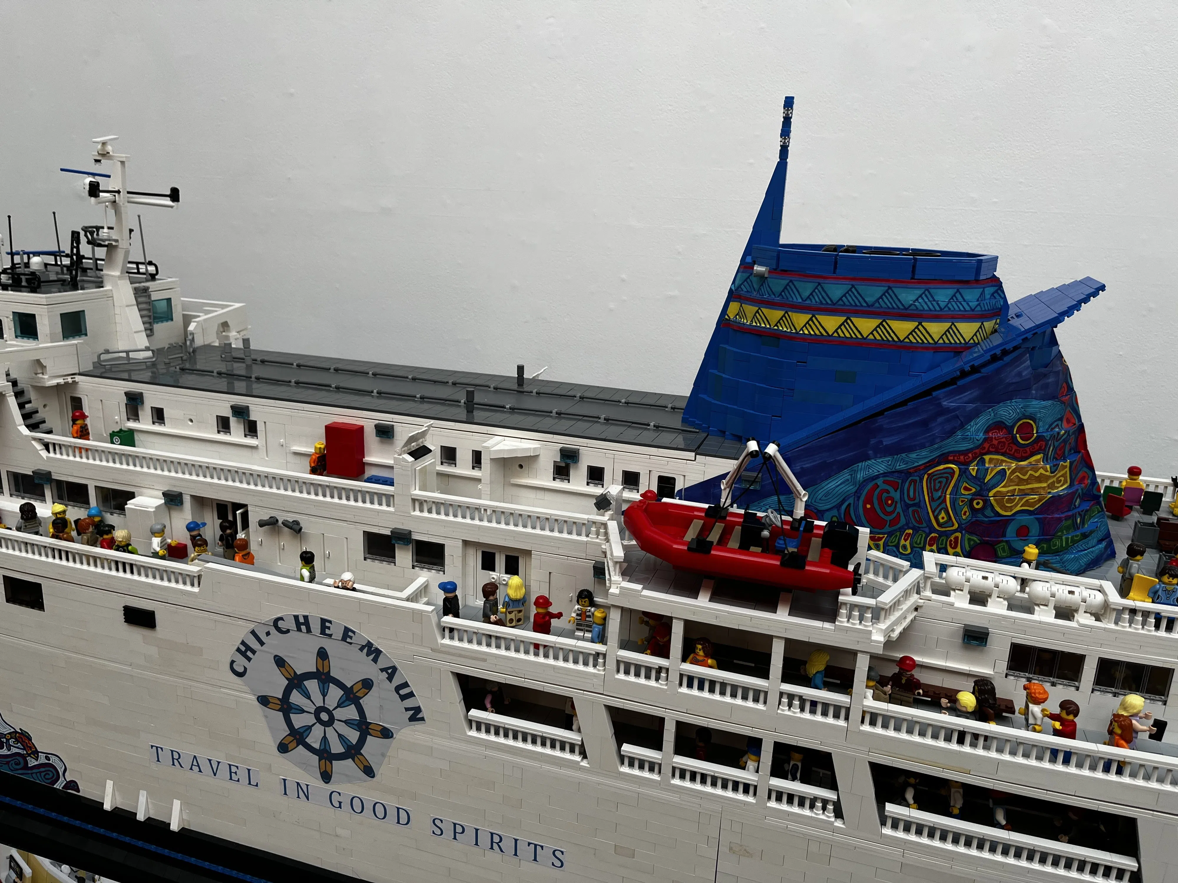 Lego Replica Of MS Chi-Cheemaun Drops Anchor At TOM