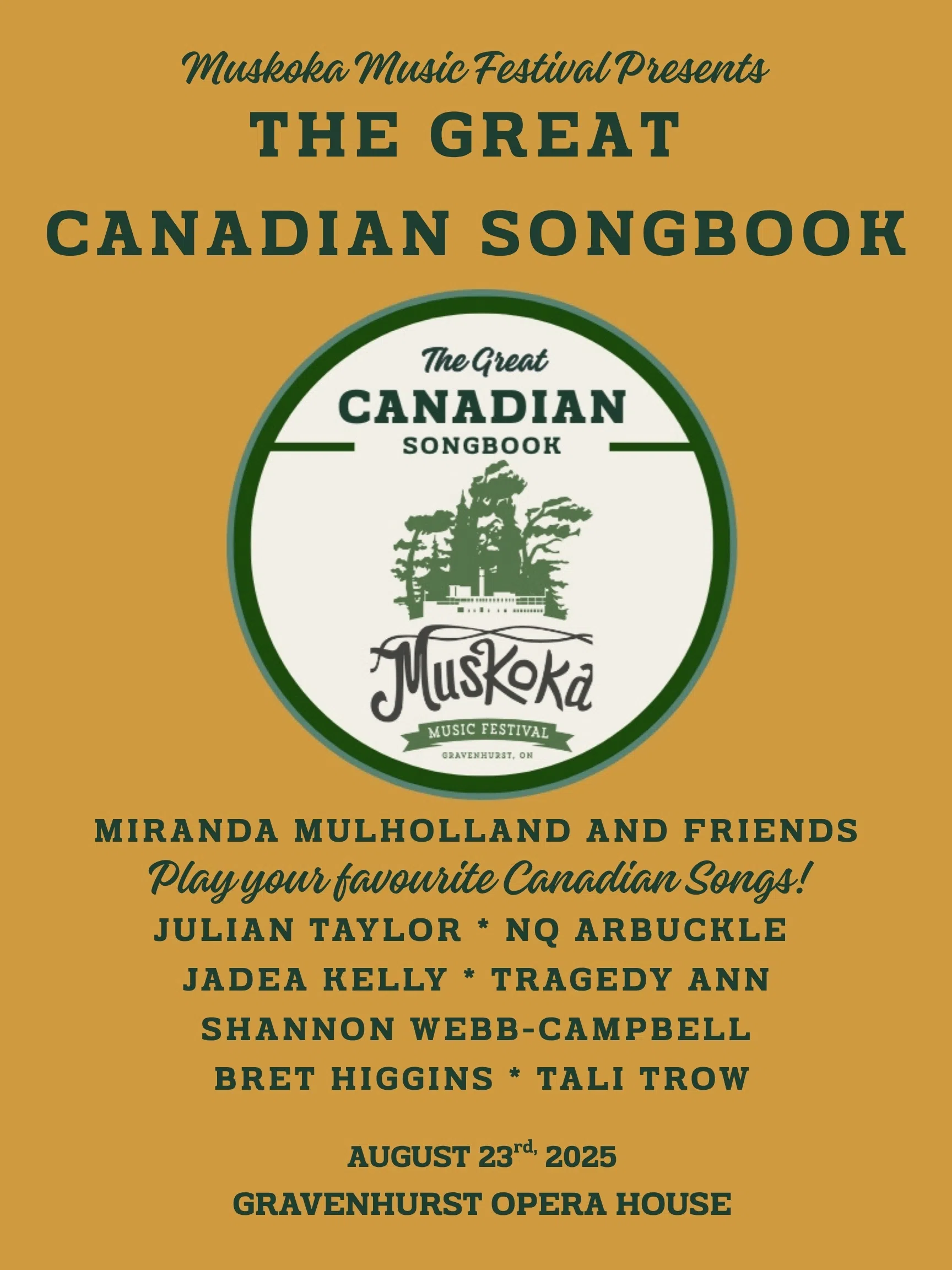 Your 2025 Muskoka Music Festival Lineup Is Here!