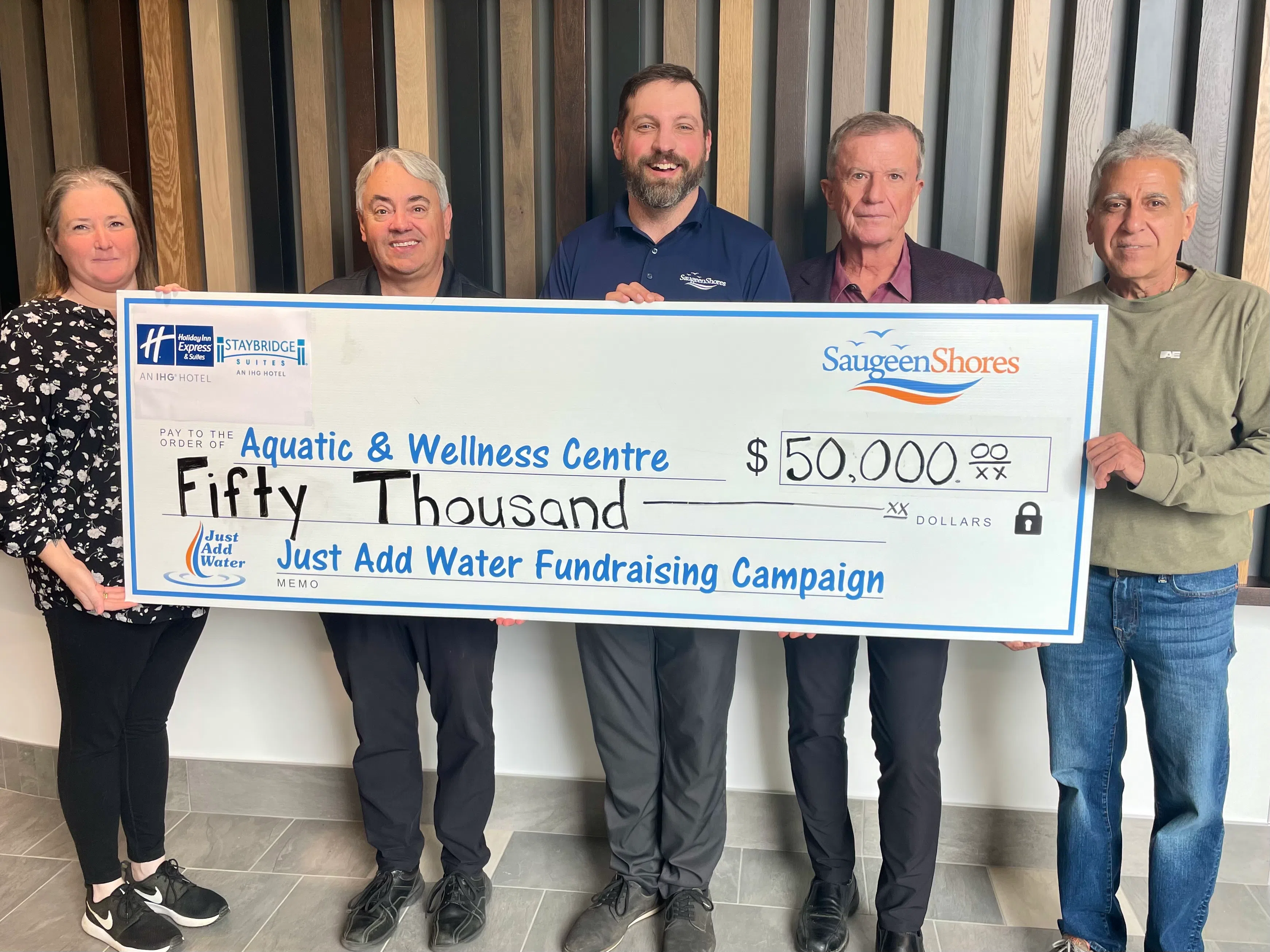 Local Hotel Donates $50K To Saugeen Shores Aquatic And Wellness Centre