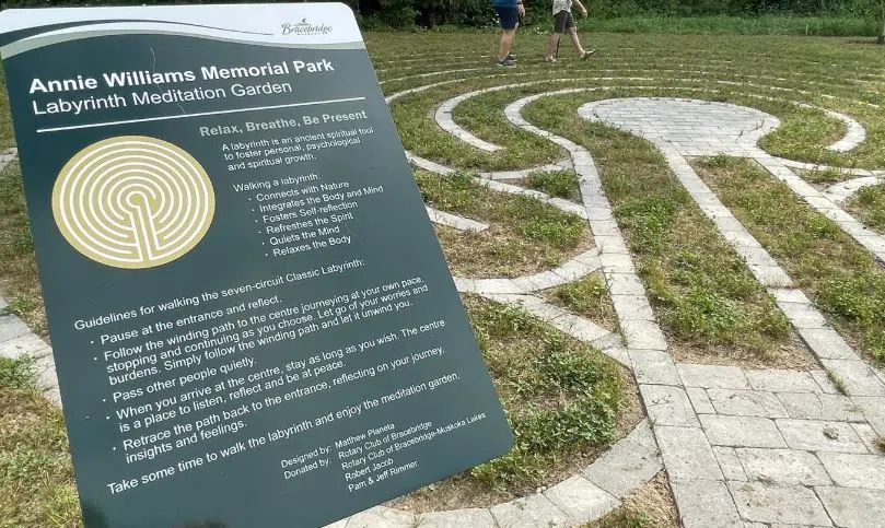 Bracebridge Opens new walking labyrinth at Annie Williams Memorial Park
