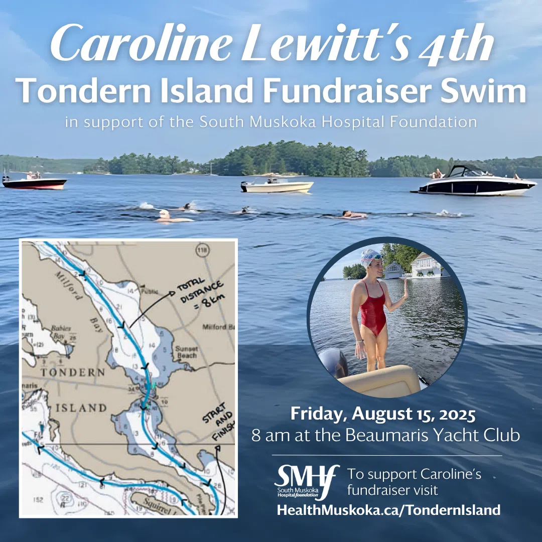 Muskoka Cottager Invites Community to Join Her in Annual Fundraising Swim for Hospital