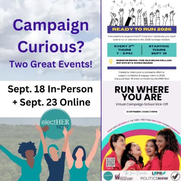 Information Sessions Aimed At Getting Women Interested In Municipal Office Coming To Owen Sound