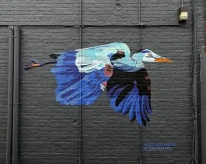Great Blue Heron Mural