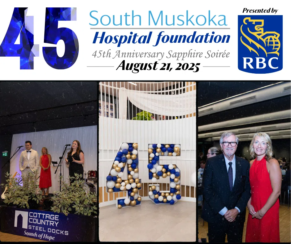 Community Shines at South Muskoka Hospital Foundation Sapphire Soirée Celebrating 45 years of Care
