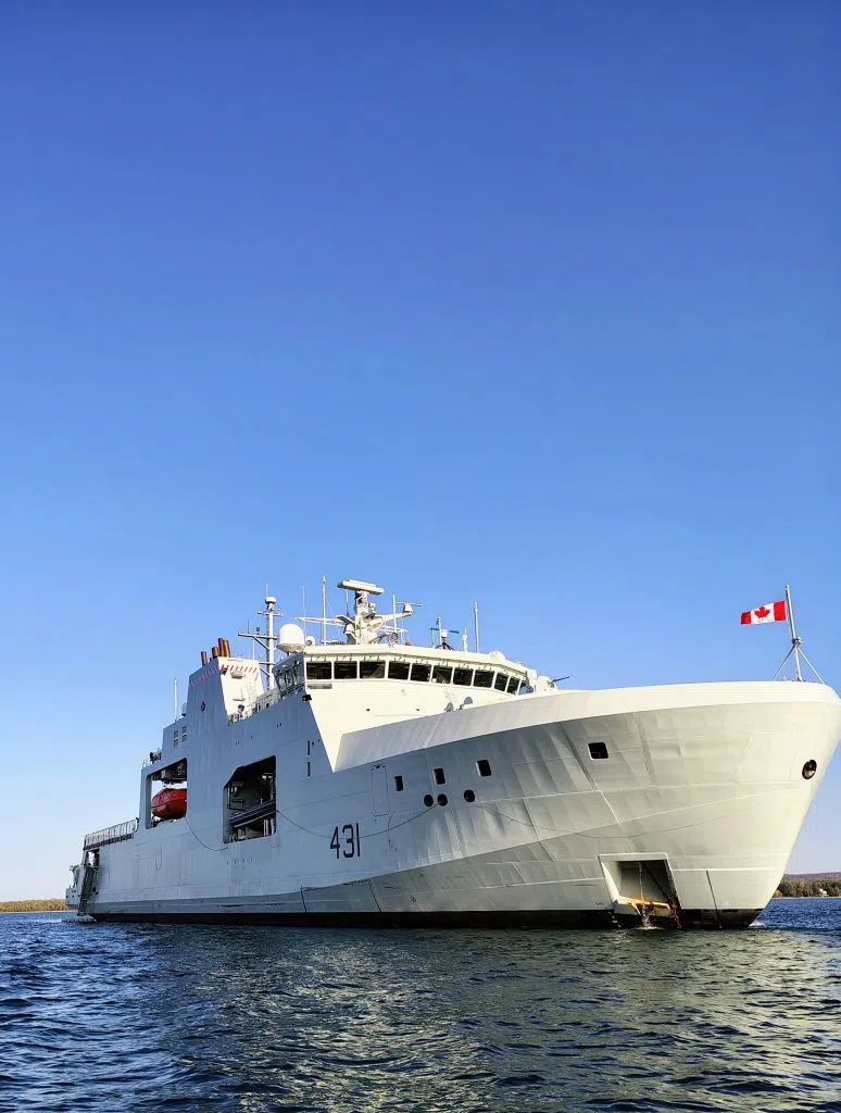 HMCS Margaret Brooke In Owen Sound Oct 3rd 2025. Photo by Claire McCormack