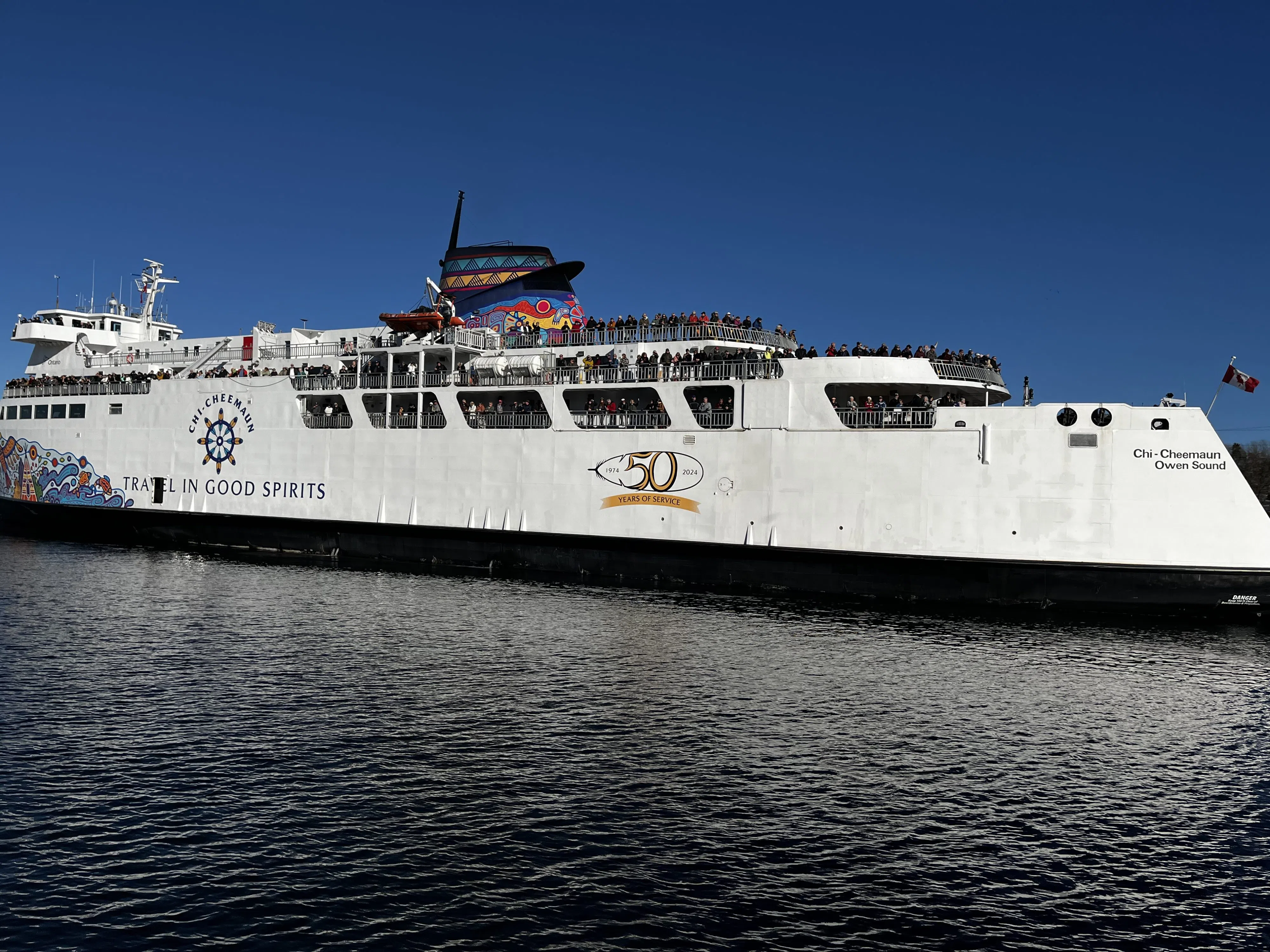 Chi-Cheemaun Docks In Owen Sound For Winter Season