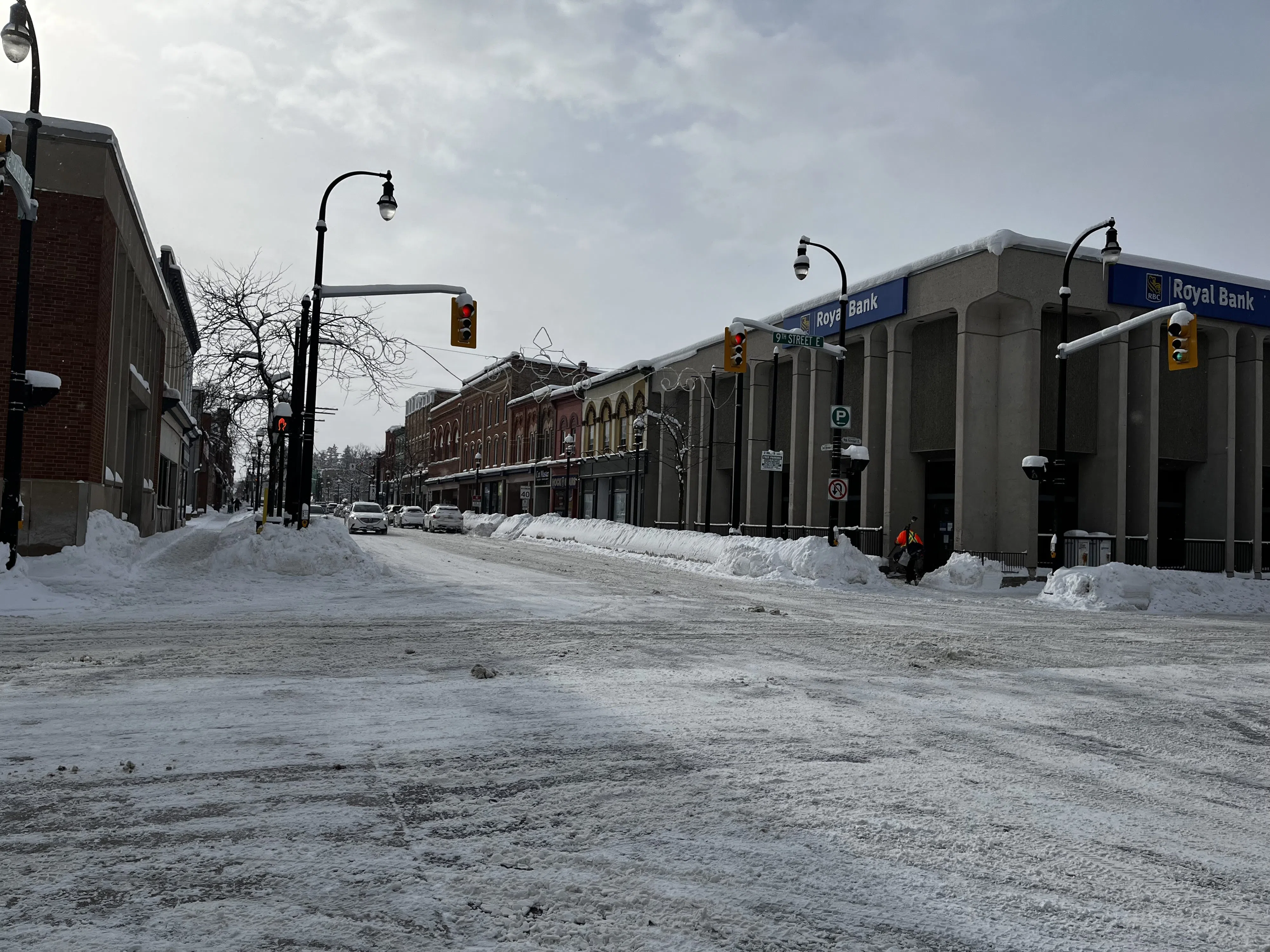 Snowy Downtown Owen Sound